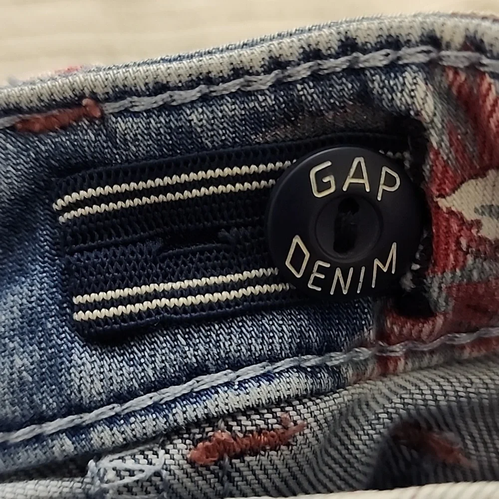 Gap Kids Jeggings Floral Denim Size 8